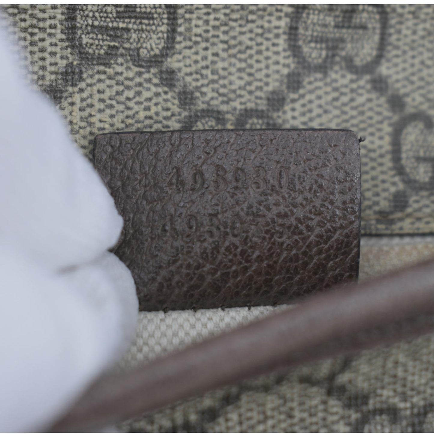 GUCCI Neo Vintage GG Monogram Canvas Belt Bag Beige 493930