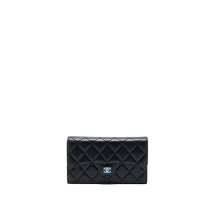 Chanel Classic Long Wallet Lambskin Black