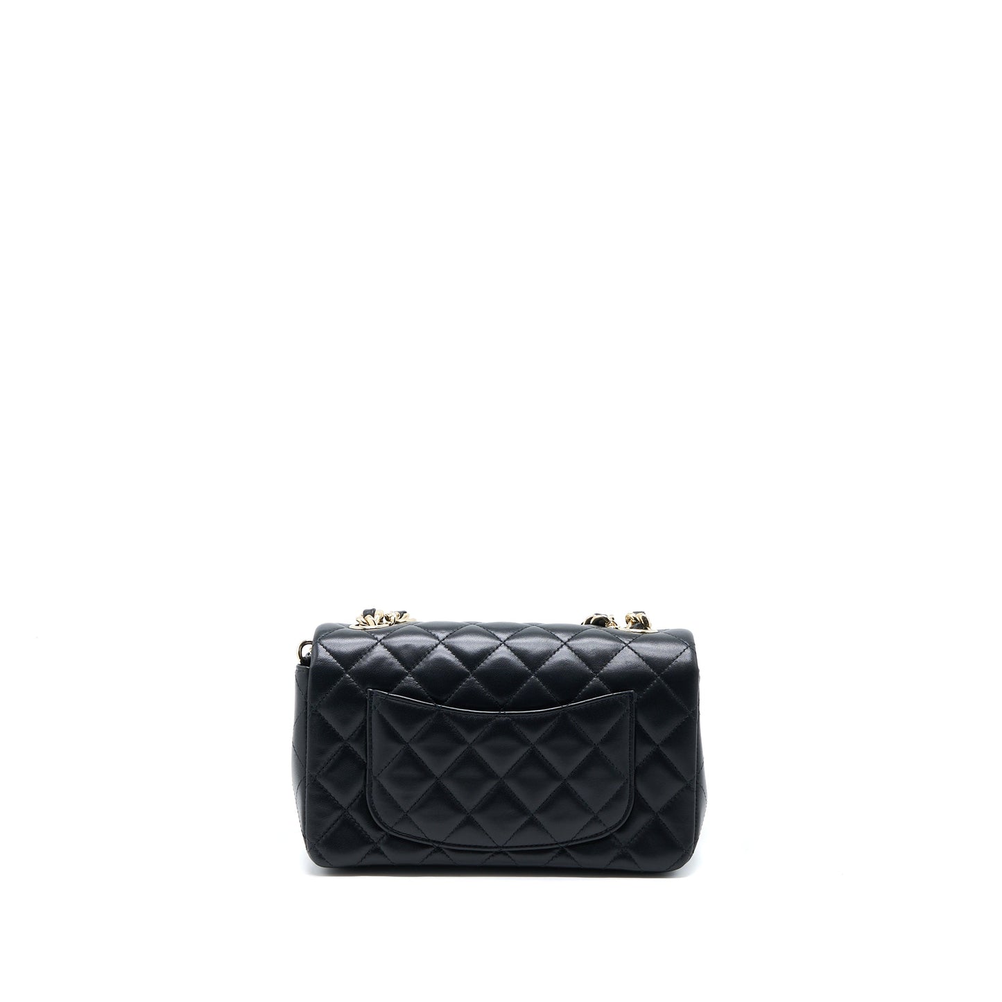 Chanel Mini Rectangular with coco bag charm Limited Edition Lambskin Black L