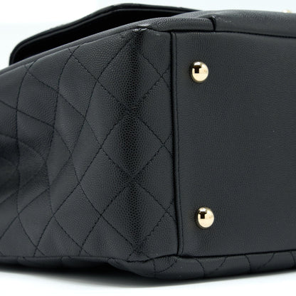 Chanel 19C Large Shopping Tote Bag Caviar Black L