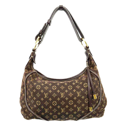 LOUIS VUITTON Manon PM Mini Lin Monogram Hobo Bag Brown