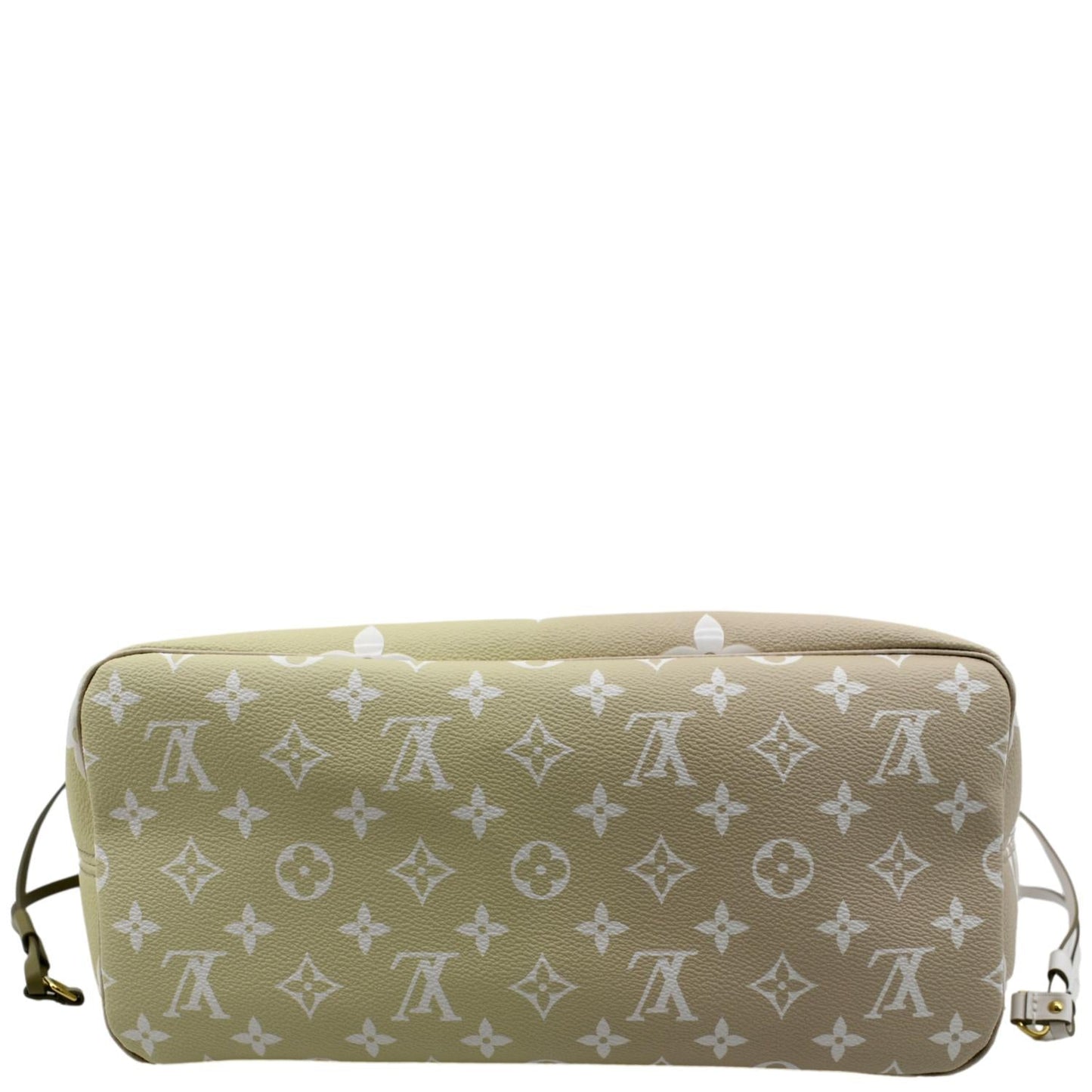 LOUIS VUITTON Neverfull MM Monogram Coated Canvas Tote Sunset Kaki