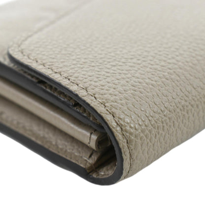 LOUIS VUITTON Sarah Monogram Empreinte Leather Wallet Tourterelle