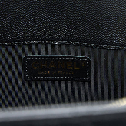 Chanel 19C Large Shopping Tote Bag Caviar Black L