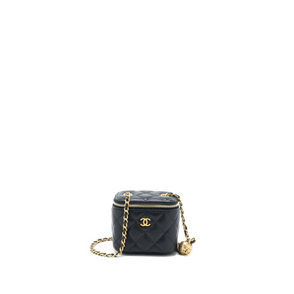 Chanel Pearl Crush Mini Vanity Lambskin Black