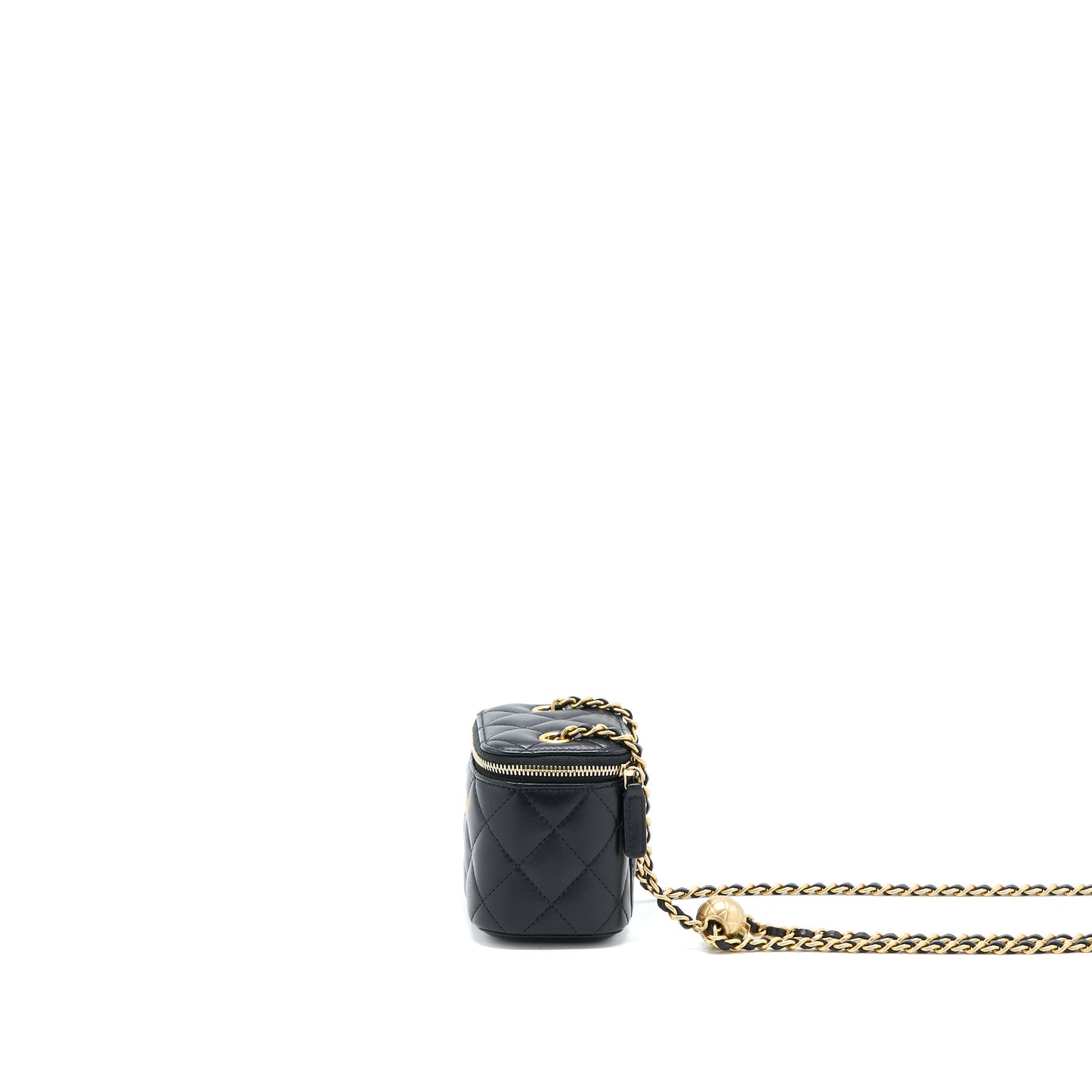 Chanel Pearl Crush Mini Vanity Lambskin Black