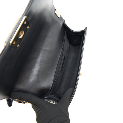 Chanel Medium Le Boy Patent Leather Black L