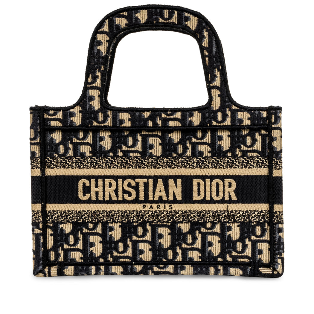 Christian Dior Mini Book Tote - Oblique Canvas