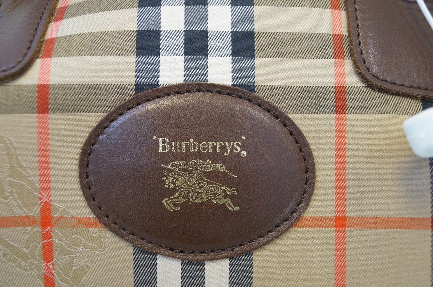 Burberry Travel Bag Canvas Leather Nova Check