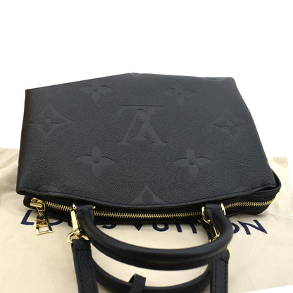 LOUIS VUITTON Petit Palais Monogram Empreinte Leather Shoulder Bag Black