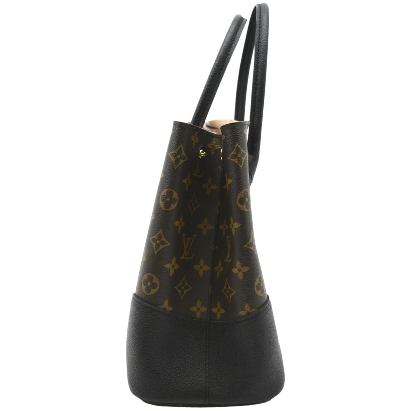 LOUIS VUITTON Flandrin Monogram Canvas Tote Shoulder Bag Brown