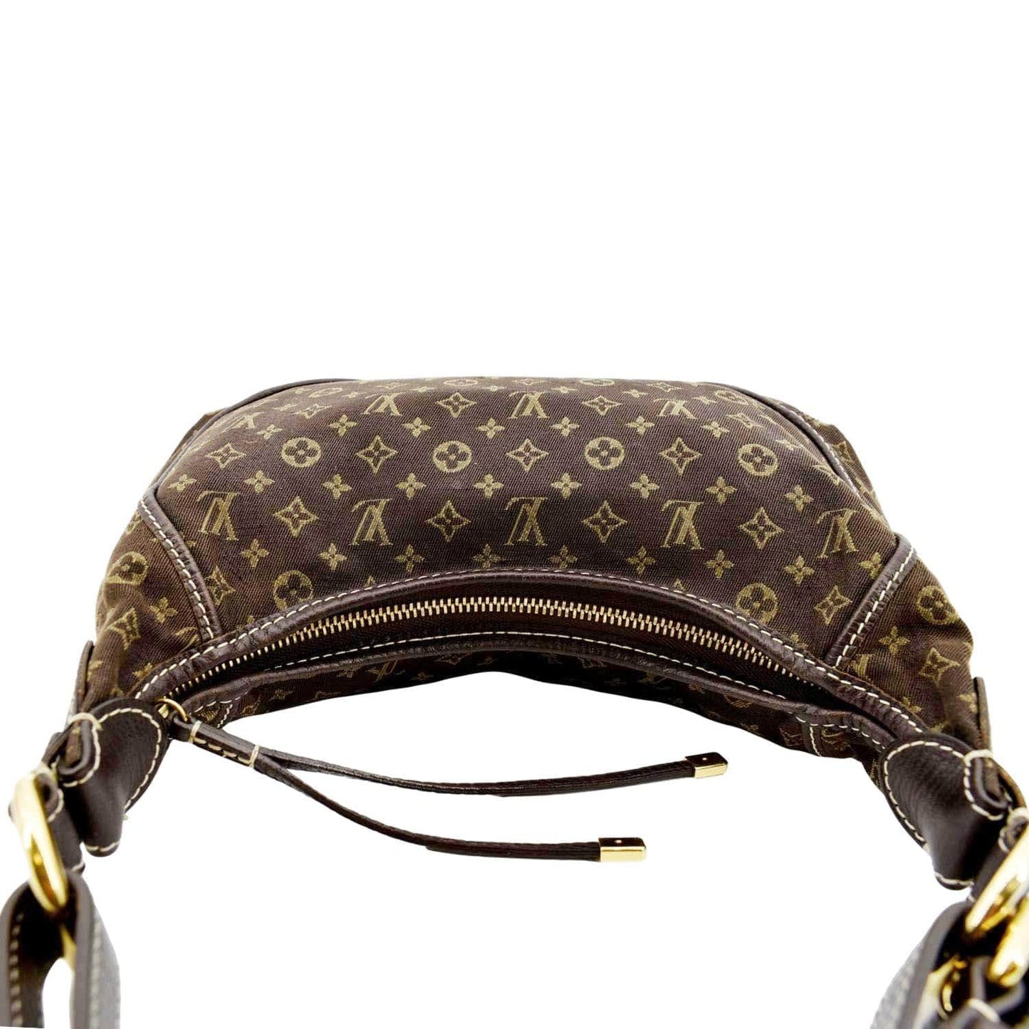 LOUIS VUITTON Manon PM Mini Lin Monogram Hobo Bag Brown