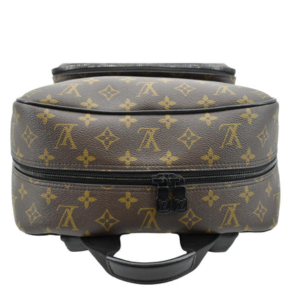 LOUIS VUITTON Dean Monogram Macassar Canvas Backpack Bag Black