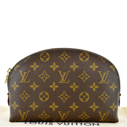 LOUIS VUITTON Monogram Canvas Cosmetic Pouch Brown