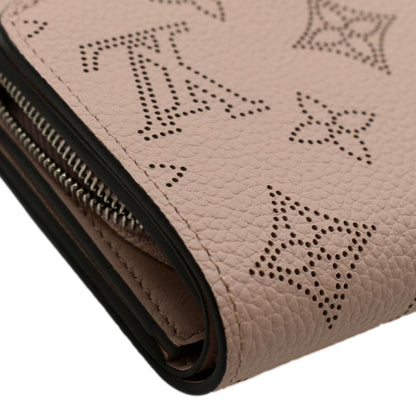 LOUIS VUITTON Iris Mahina Monogram Leather Compact Wallet Magnolia