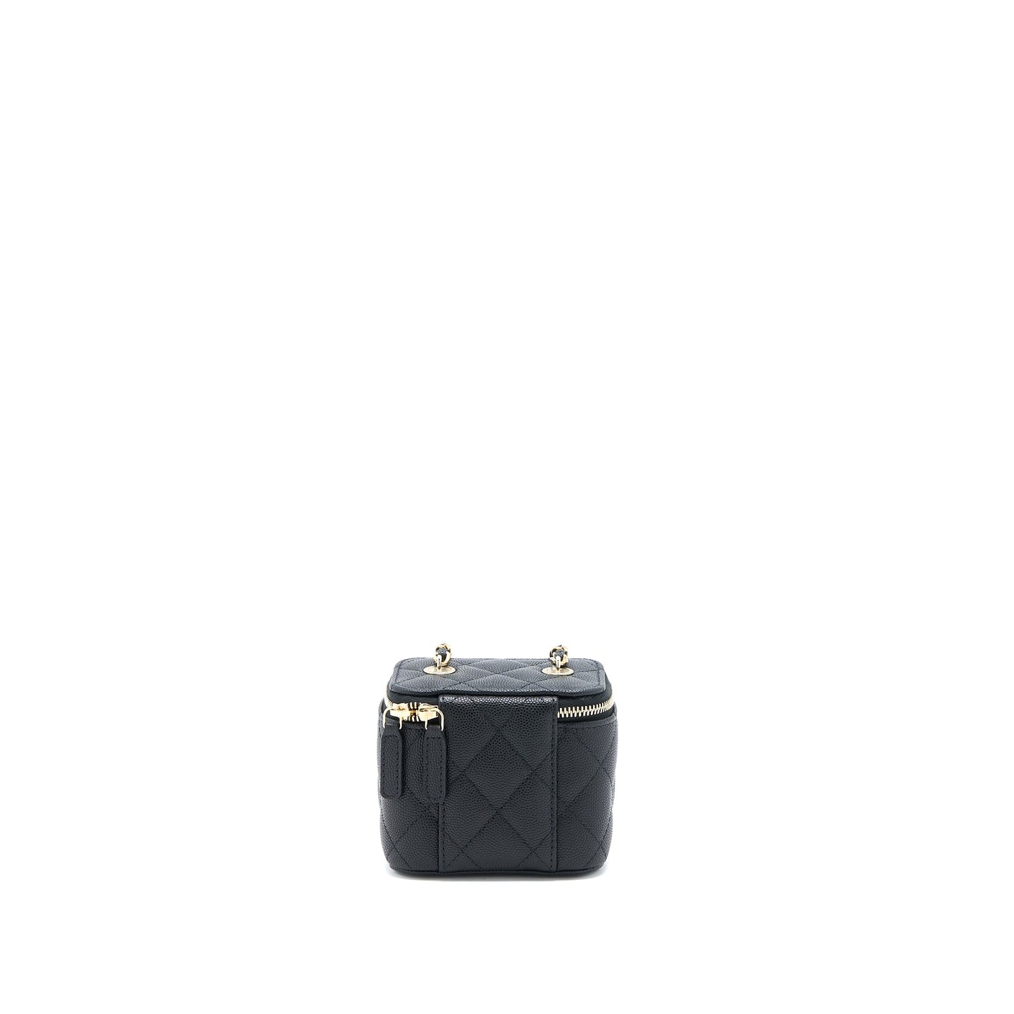 Chanel Mini Vanity with Chain Caviar Black L