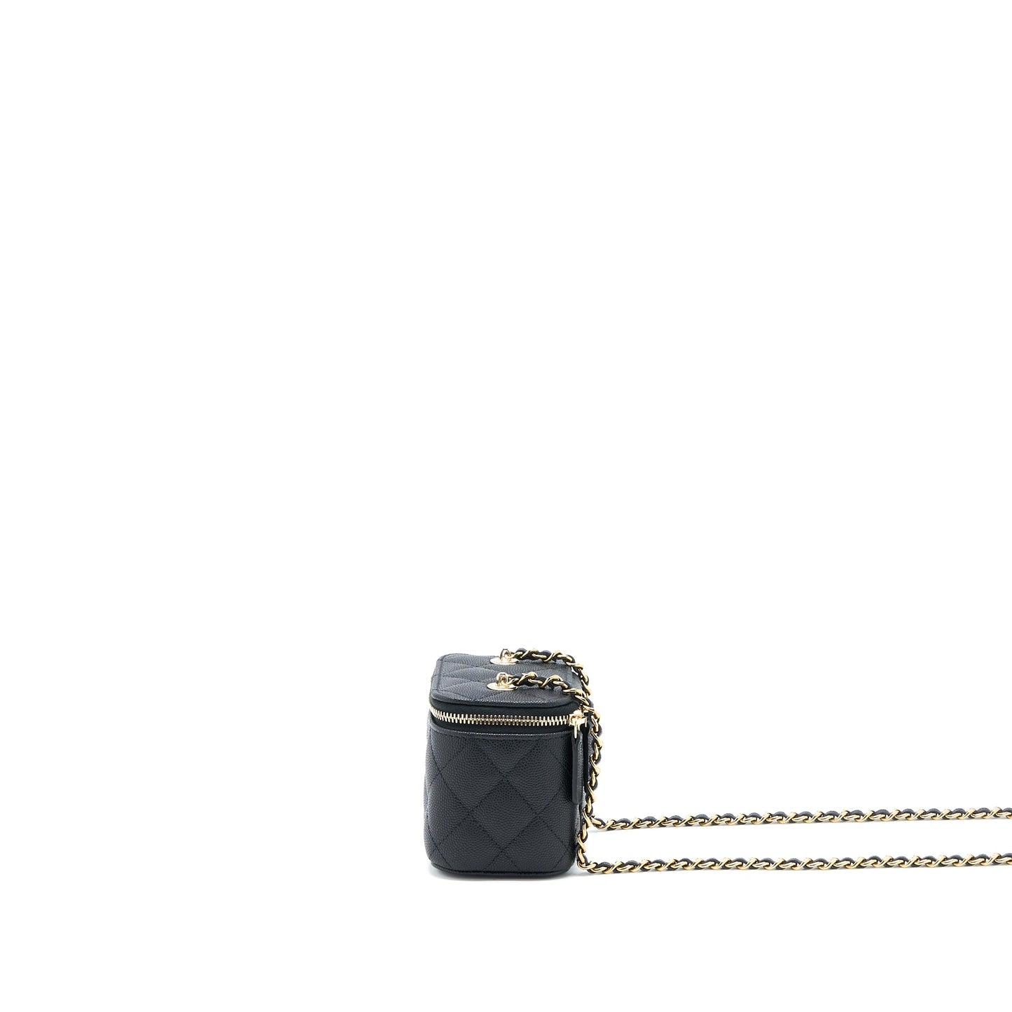 Chanel Mini Vanity with Chain Caviar Black L