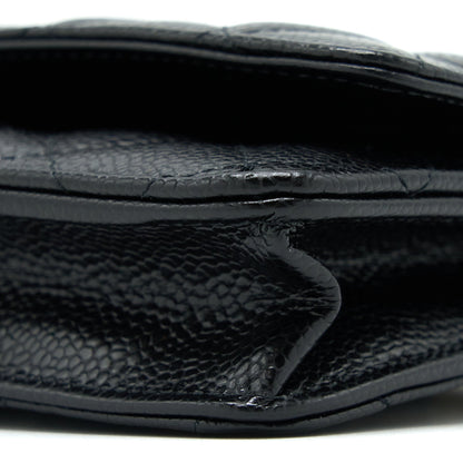Chanel Classic Wallet on Chain Caviar Black  (Microchip)