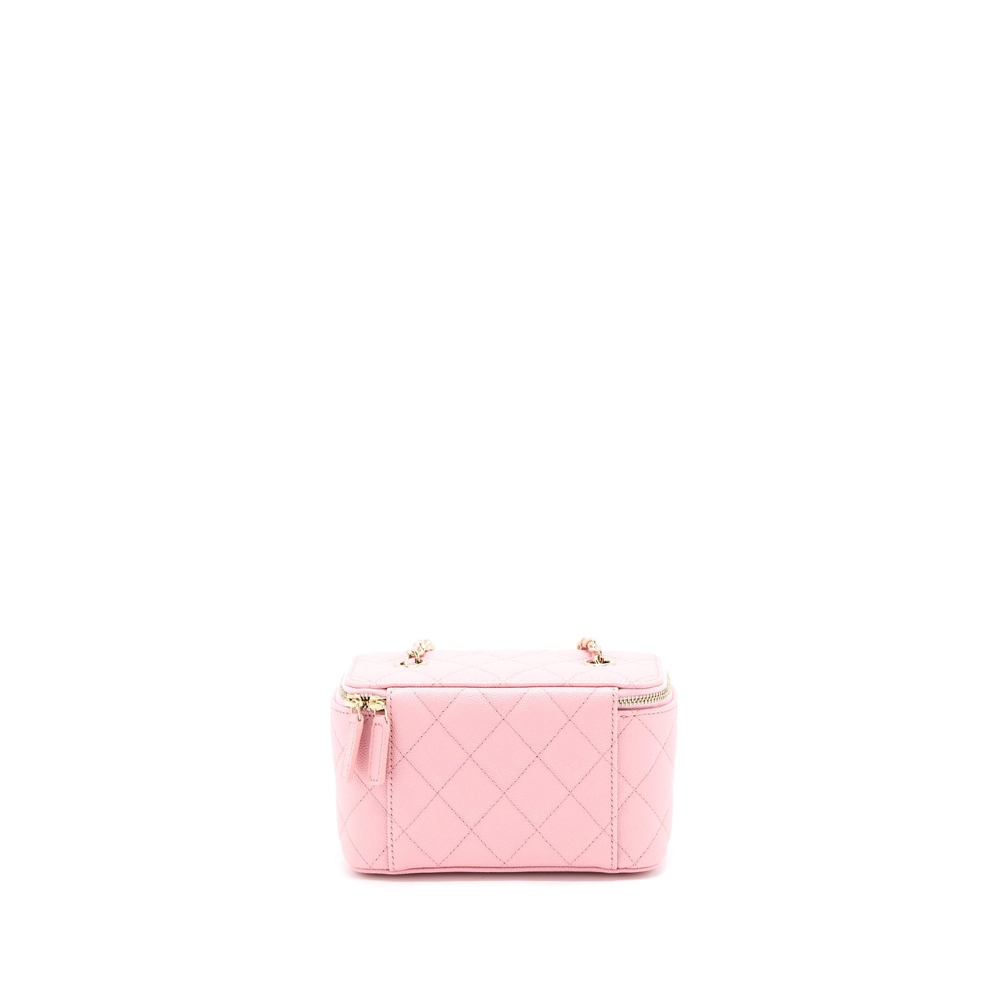Chanel Long Vanity With Chain Caviar Pink L