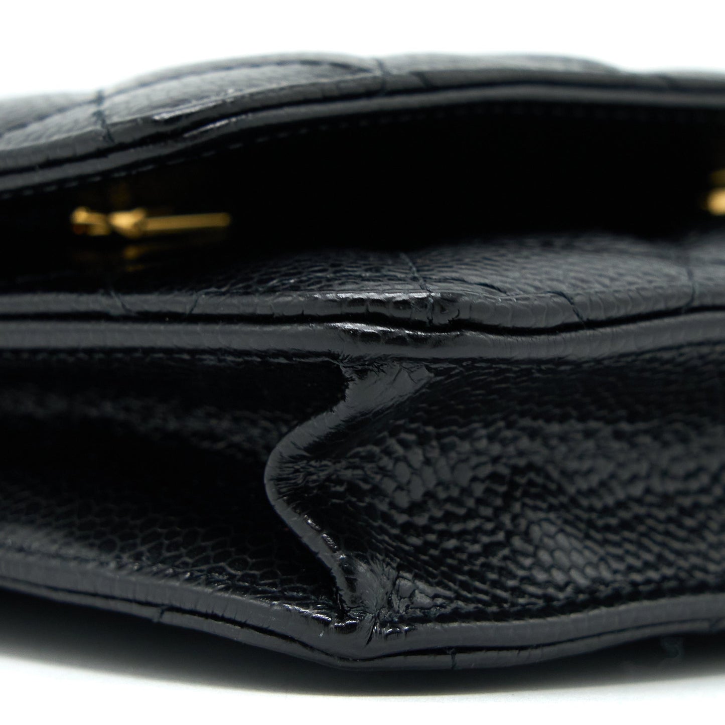 Chanel Classic Wallet on Chain Caviar Black  (Microchip)