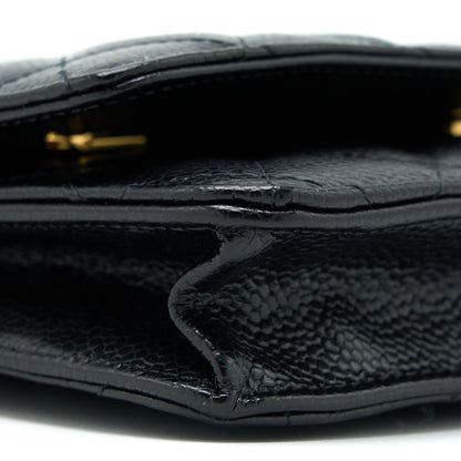 Chanel Classic Wallet on Chain Caviar Black  (Microchip)