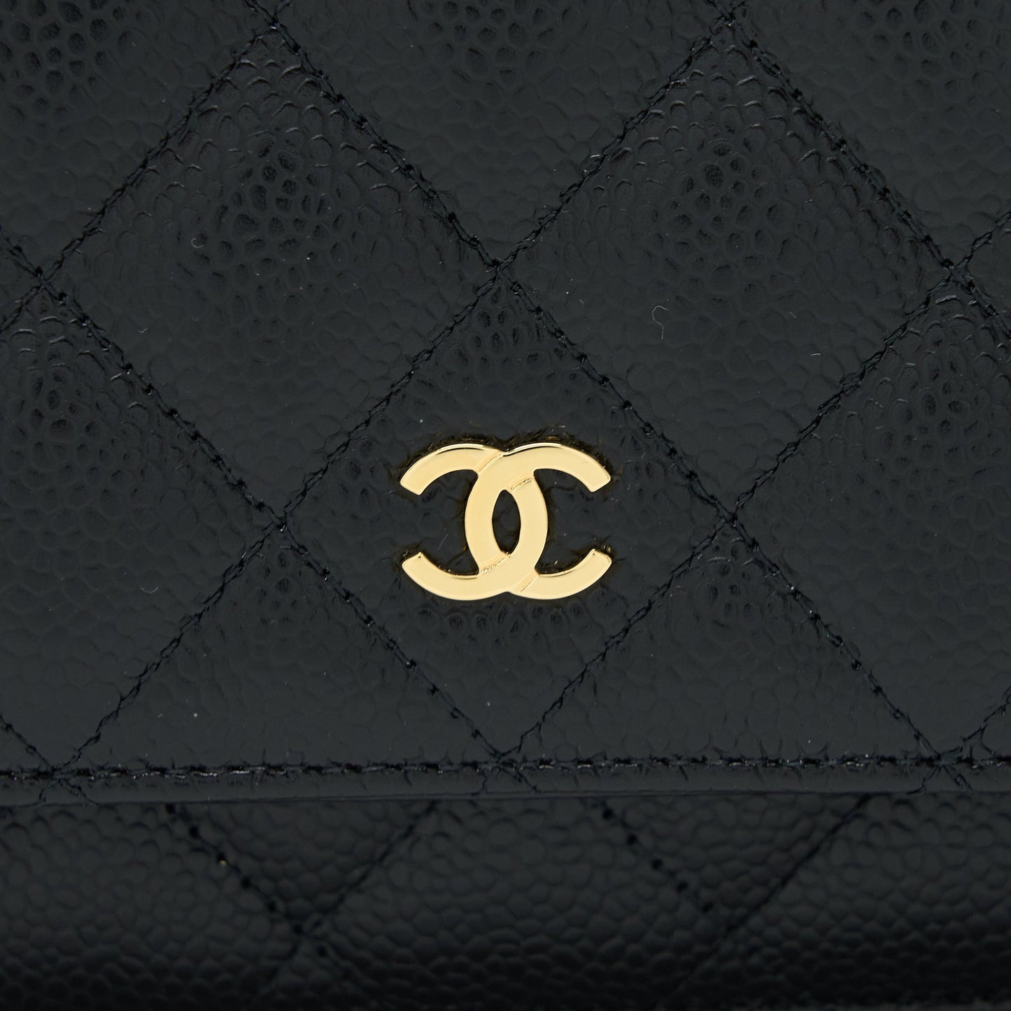 Chanel Classic Wallet on Chain Caviar Black  (Microchip)