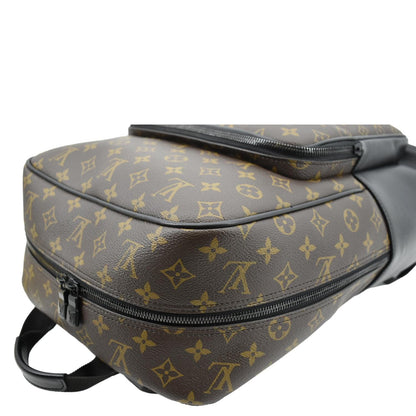 LOUIS VUITTON Dean Monogram Macassar Canvas Backpack Bag Black