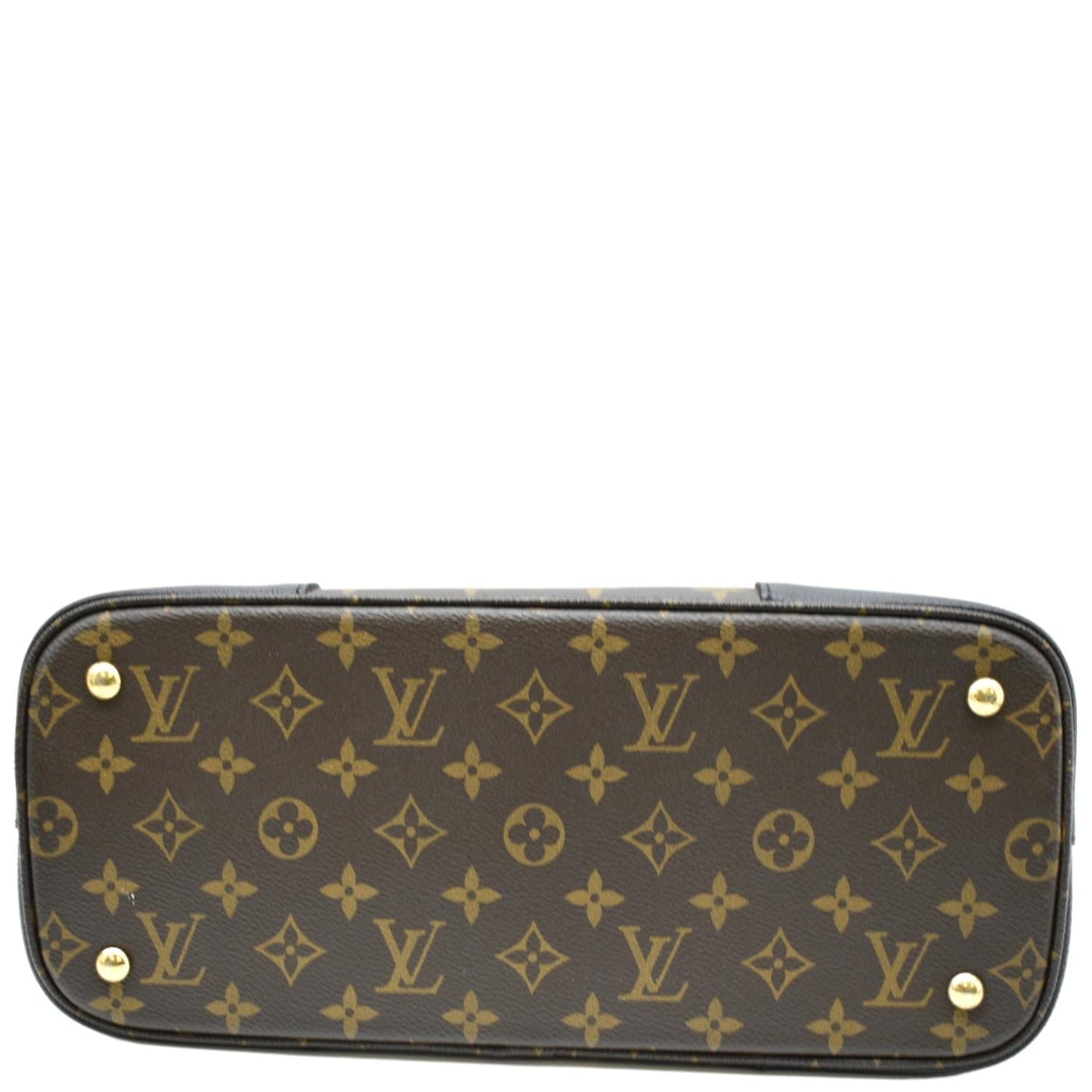 LOUIS VUITTON Flandrin Monogram Canvas Tote Shoulder Bag Brown