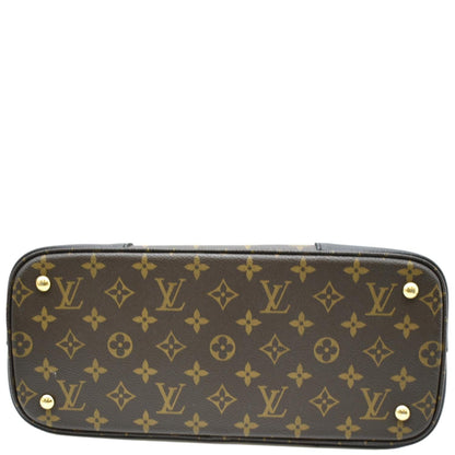 LOUIS VUITTON Flandrin Monogram Canvas Tote Shoulder Bag Brown