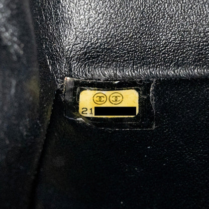Chanel Mini Rectangular Flap Bag Chevron Lambskin Black