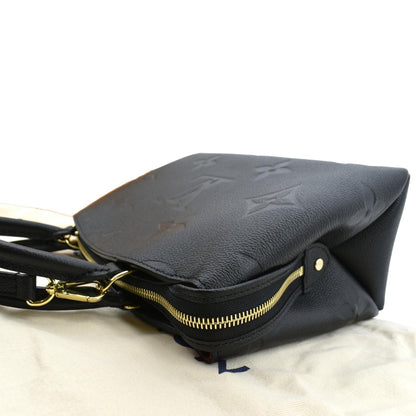 LOUIS VUITTON Petit Palais Monogram Empreinte Leather Shoulder Bag Black