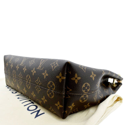 LOUIS VUITTON Graceful PM Monogram Canvas Hobo Bag Brown