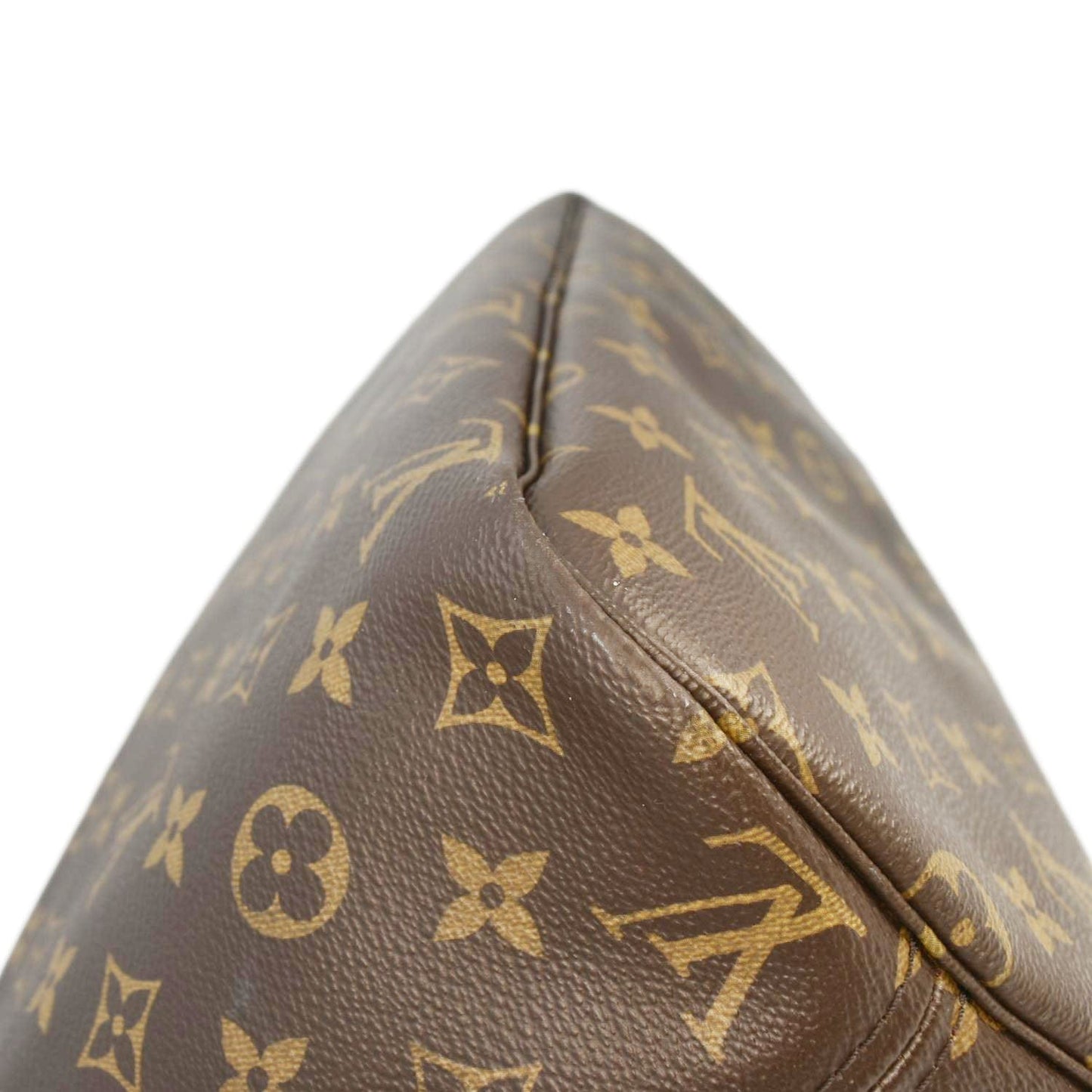 LOUIS VUITTON Neverfull MM Monogram Canvas Tote Bag Brown