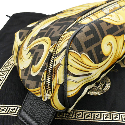 FENDI X Versace FF Baroque Nylon Belt Bag Gold