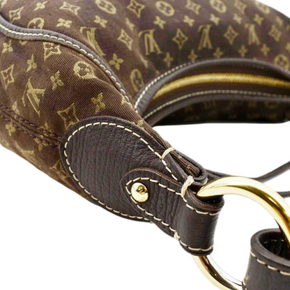 LOUIS VUITTON Manon PM Mini Lin Monogram Hobo Bag Brown