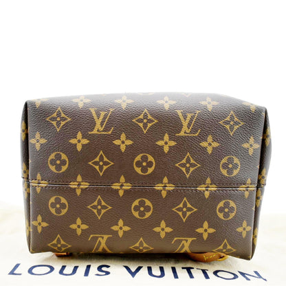 LOUIS VUITTON Montsouris NM PM Monogram Canvas Backpack Bag Brown
