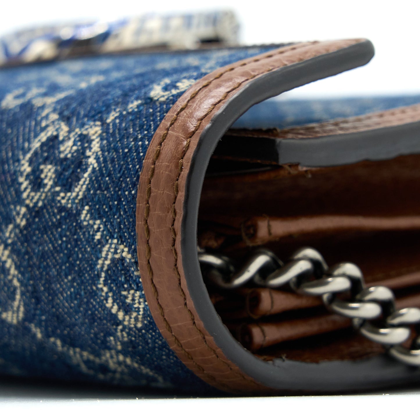 Gucci Dionysus Wallet on Chain GG Supreme Denim/Leather Multicoloured Hardware