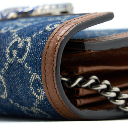 Gucci Dionysus Wallet on Chain GG Supreme Denim/Leather Multicoloured Hardware