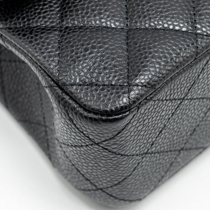 Chanel Medium Classic Double Flap Bag Caviar Black