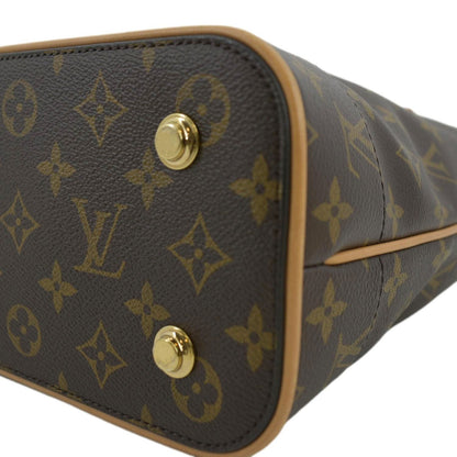 LOUIS VUITTON Carry All MM NM Monogram Canvas Shoulder Bag Brown