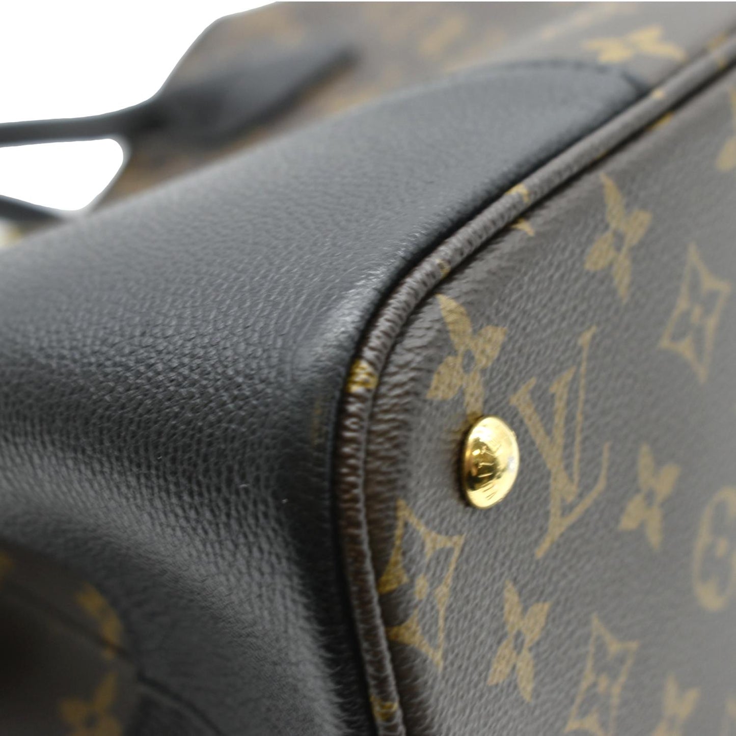 LOUIS VUITTON Flandrin Monogram Canvas Tote Shoulder Bag Brown
