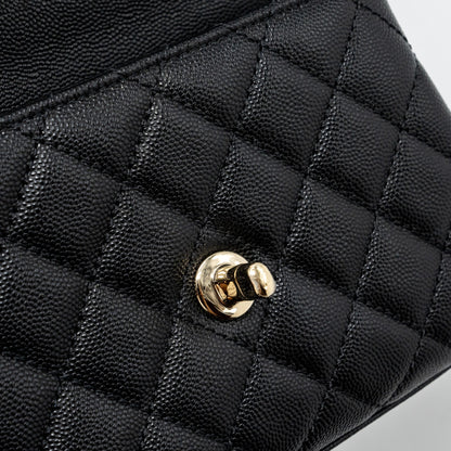 Chanel Coco Handle Extra Mini Caviar Black L(Microchip)