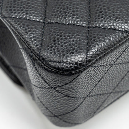 Chanel Medium Classic Double Flap Bag Caviar Black
