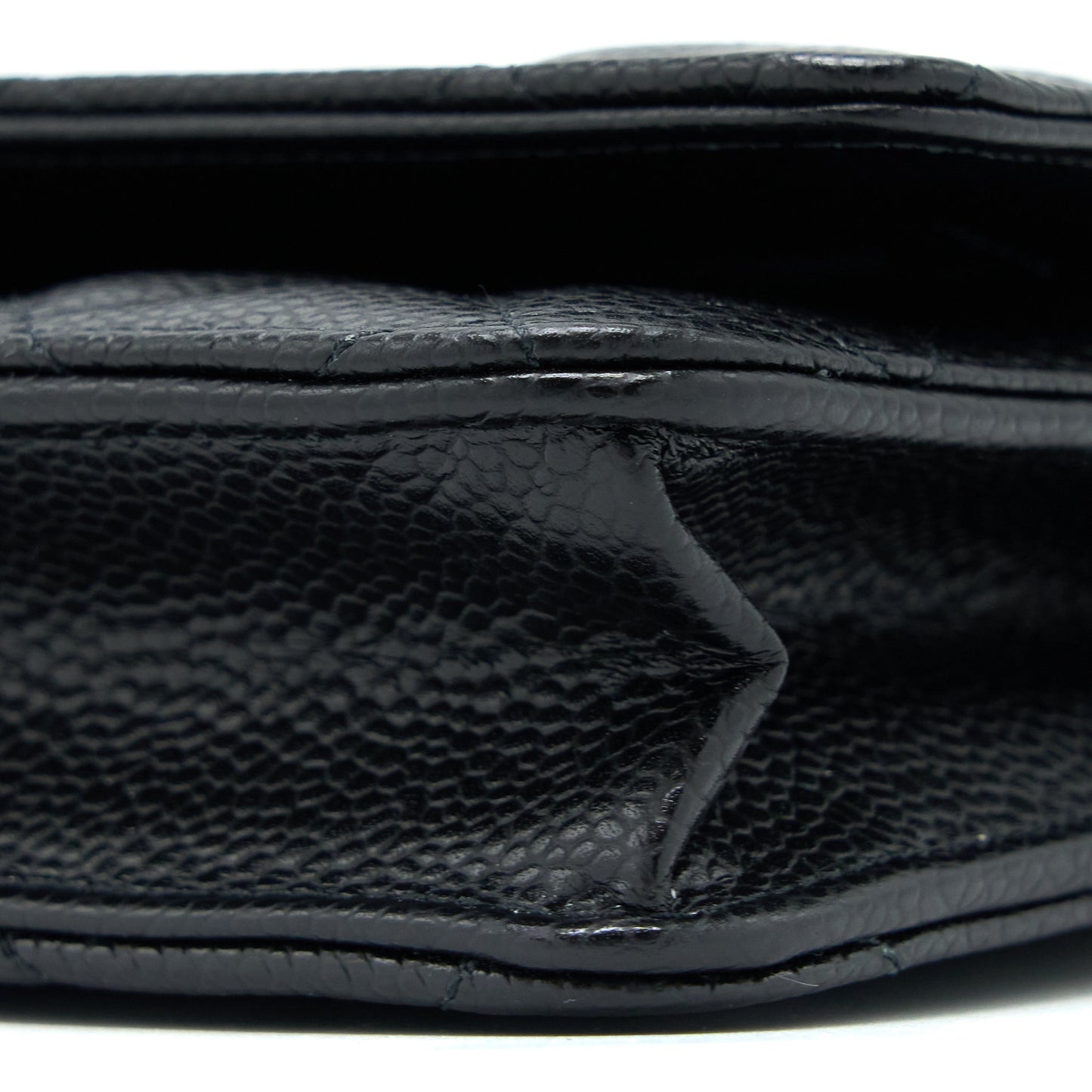 Chanel Classic Wallet On Chain Caviar Black  (Microchip)