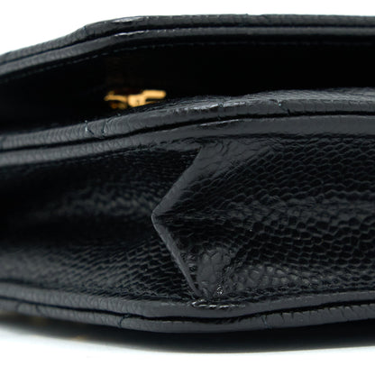 Chanel Classic Wallet On Chain Caviar Black  (Microchip)