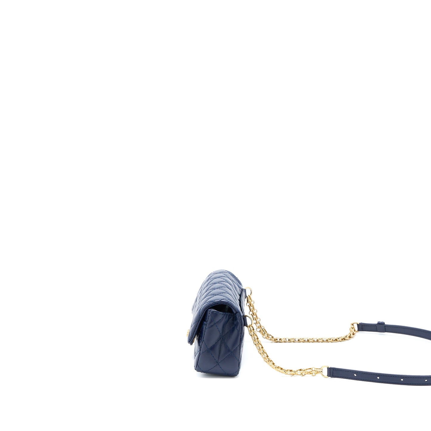 Chanel 2.55 Reissue Mini Waist Belt Bag Aged Calfskin Navy