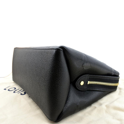 LOUIS VUITTON Petit Palais Monogram Empreinte Leather Shoulder Bag Black