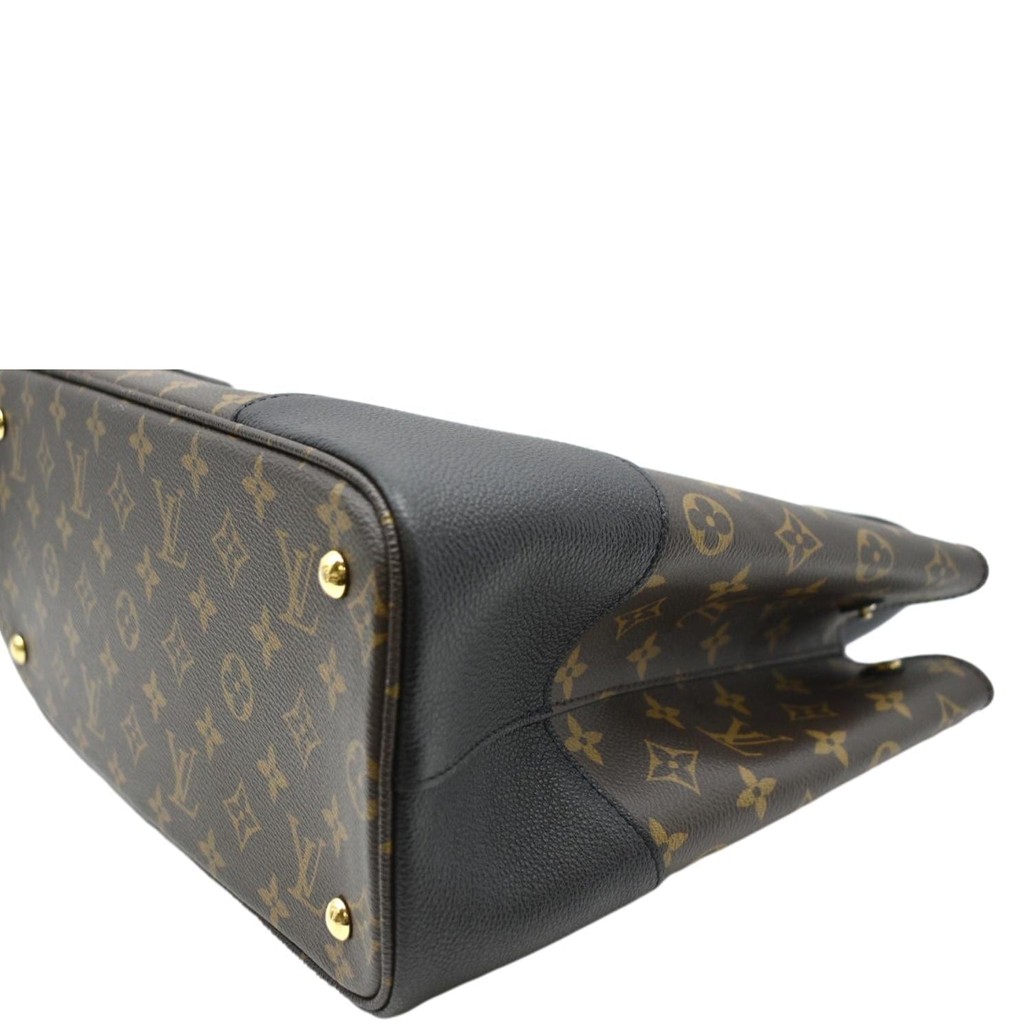 LOUIS VUITTON Flandrin Monogram Canvas Tote Shoulder Bag Brown