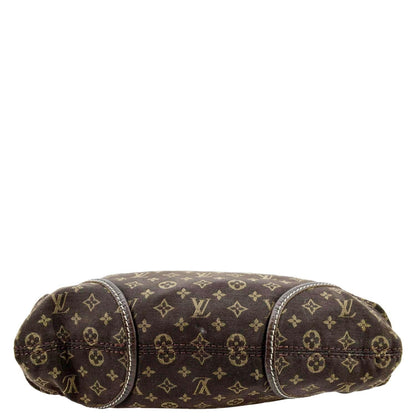 LOUIS VUITTON Manon PM Mini Lin Monogram Hobo Bag Brown