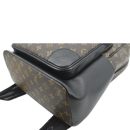 LOUIS VUITTON Dean Monogram Macassar Canvas Backpack Bag Black
